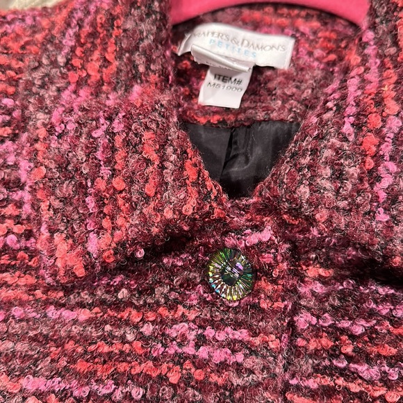 Anthropologie Draper’s & Damon’s Tweed Jacket Multi-Color Boucle Petites Medium - Picture 10 of 10